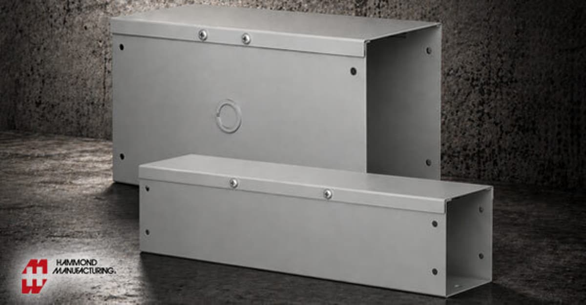 Hammond NEMA 1 Hinged Lay-In Wireways From AutomationDirect