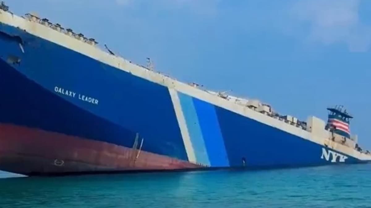 Photos: Hijacked Car Carrier Galaxy Leader Has Partially Sunk