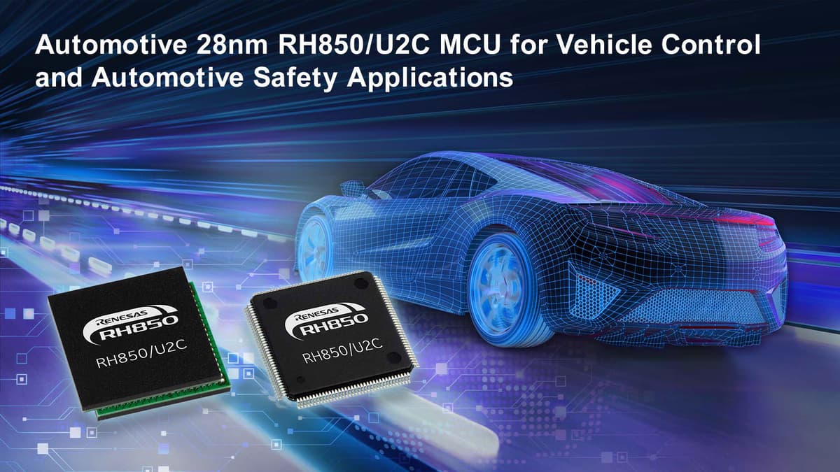 Renesas Launches RH850/U2C Automotive Controller