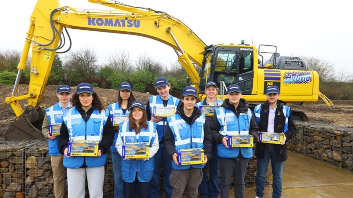 Komatsu Partners with Formula 1 to Mentor Next-Generation Engineers