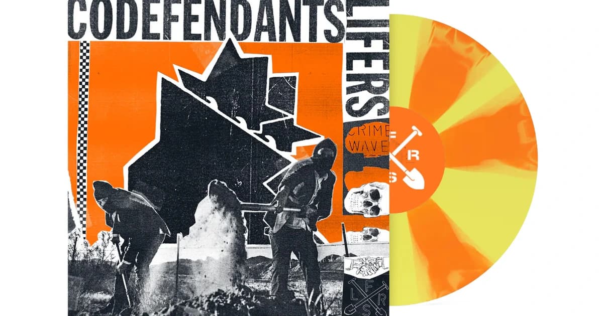 New Exclusive Vinyl: Codefendants (Fat Mike, Get Dead, Ceschi) ‘Lifers’ Canary Yellow & Tangerine LP