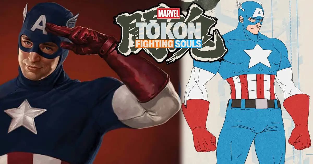 A Better Look at Captain America's Classic Costume for Marvel Tokon: Fighting Souls