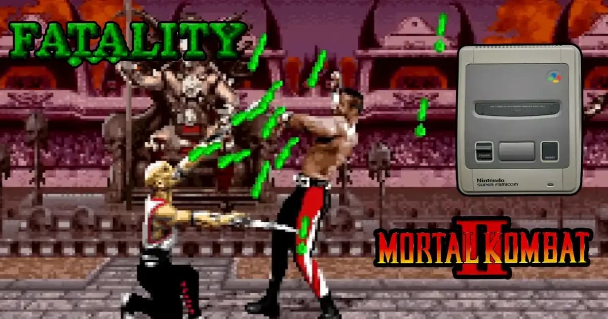 The Bizarre Workaround that Mortal Kombat 2 Incorporated to Get Around Censorship in Japan for the Super Famicom...