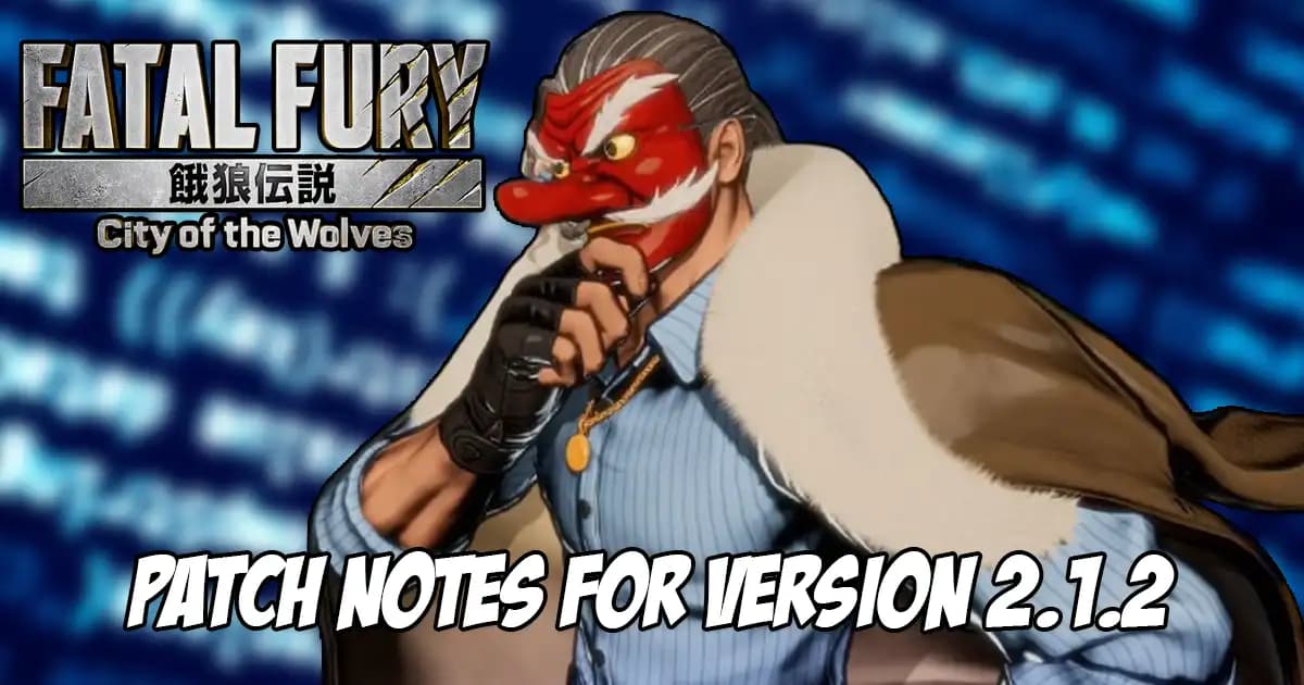 Patch Notes for the Mr. Karate Compatibility Update for Fatal Fury: City of the Wolves