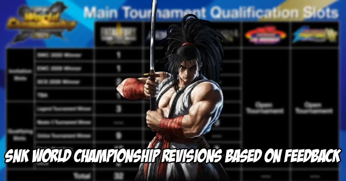 SNK Revises the Number of SWC 2026 Slots for KoF15 and Samurai Shodown After Community Backlash to Previous Announcement