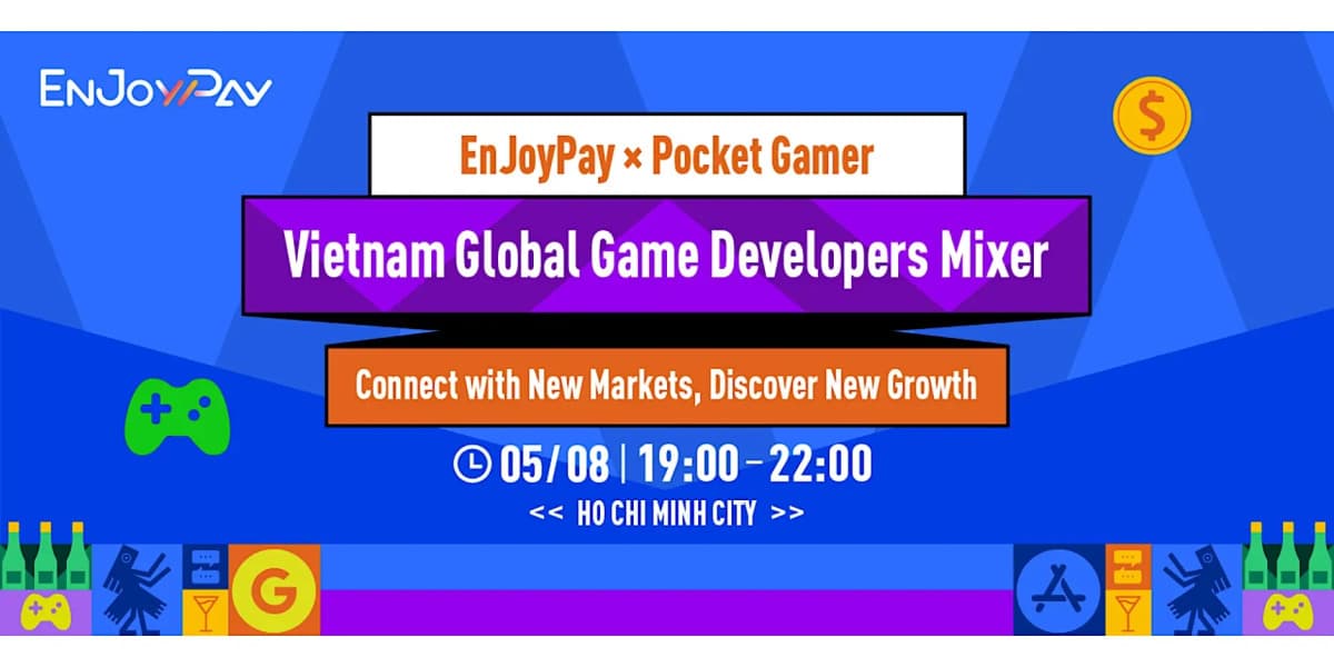 EnJoyPay and Pocketgamer Announce Global Game Developer Mixer in Ho Chi Minh City