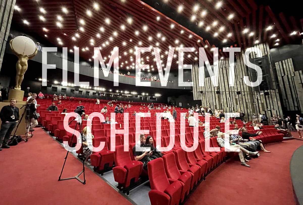 Introducing Our Movie Industry + Film Festivals Event Schedule Page