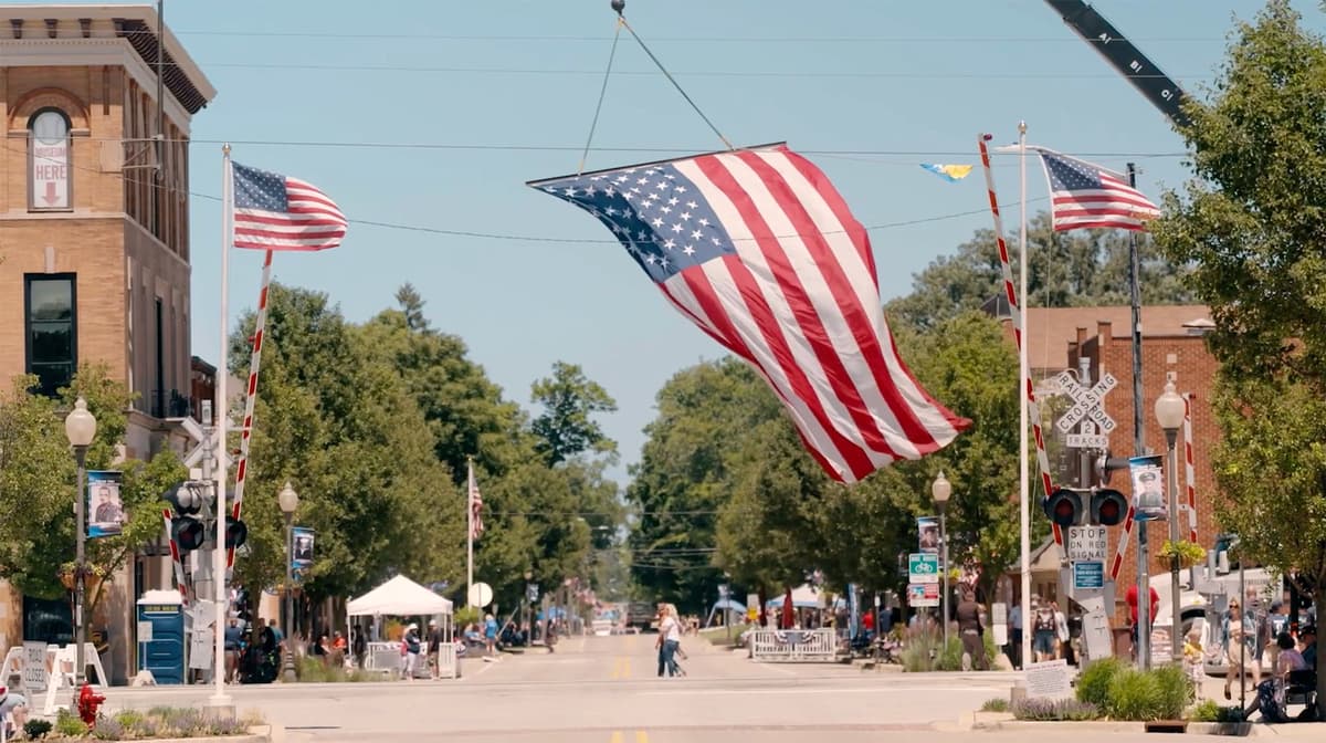 Official Trailer for 'Flag Day' Doc About Three Oaks' Flag Day Parade