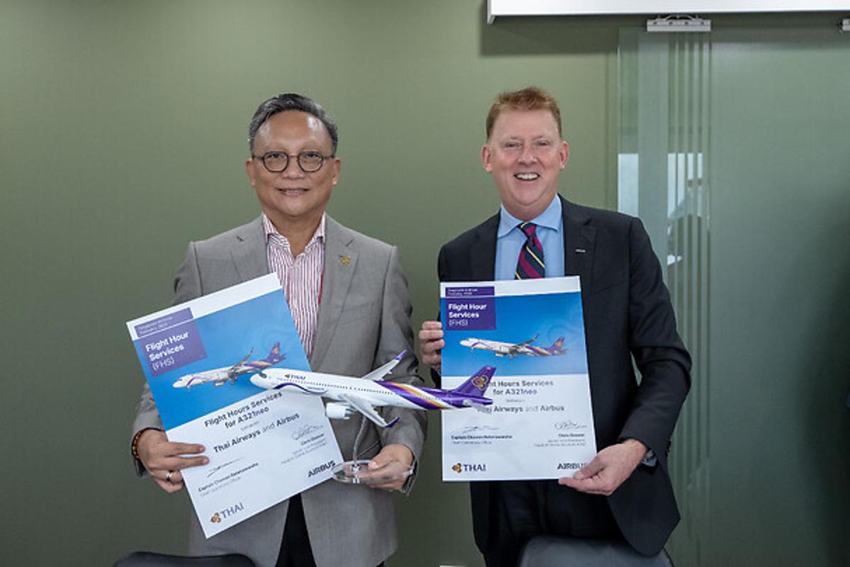 Airbus and Thai Airways Extend FHS Component Support Agreement to A321neo Fleet