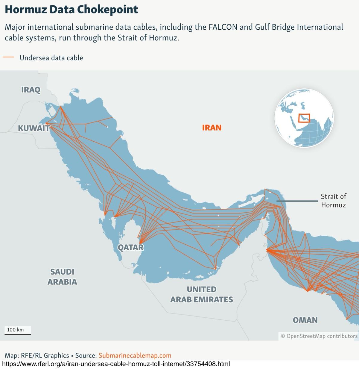 Hormuz Data Chokepoints and Iranian Threats Against Undersea Internet Cables