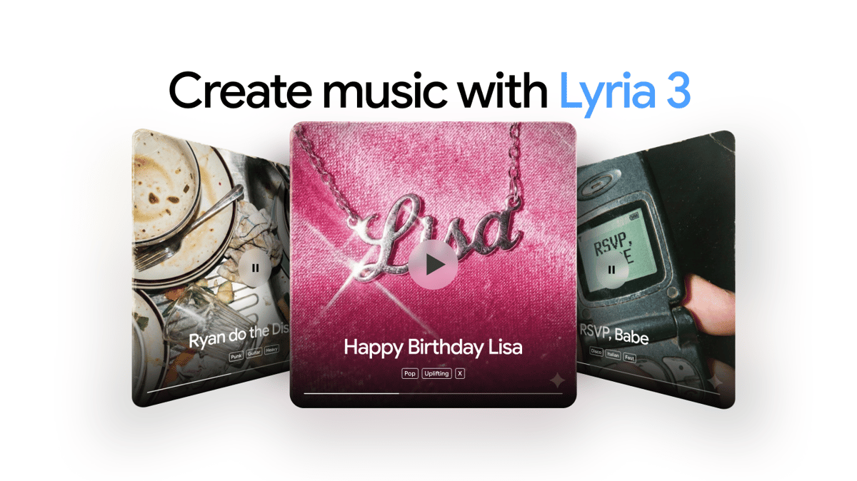 Google Adds Lyria 3 AI-Music Model to Its Gemini App