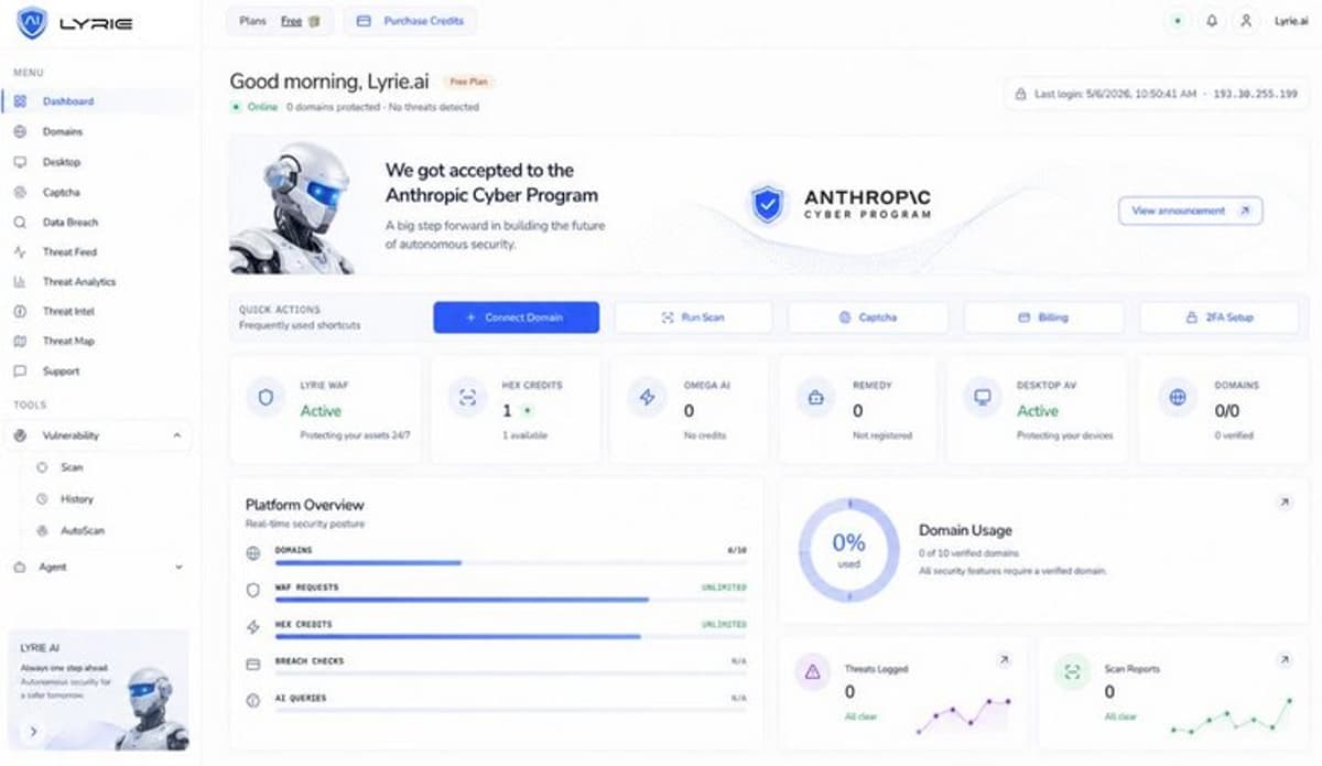 Lyrie.ai Deploys Real-Time Zero-Day Tracking Across Global Enterprise Infrastructure