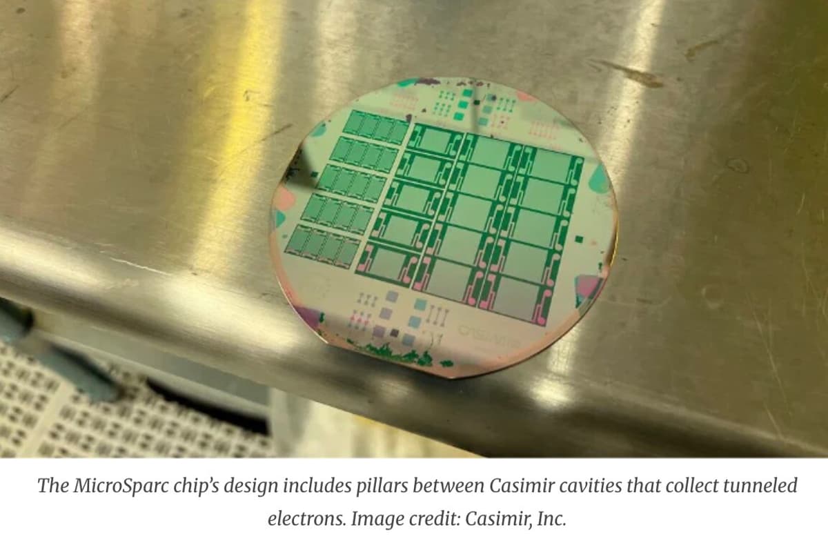 Casimir Microsparc Target Is 40 Microwatts of Continuous Vacuum Energy- One Way Electron Flow