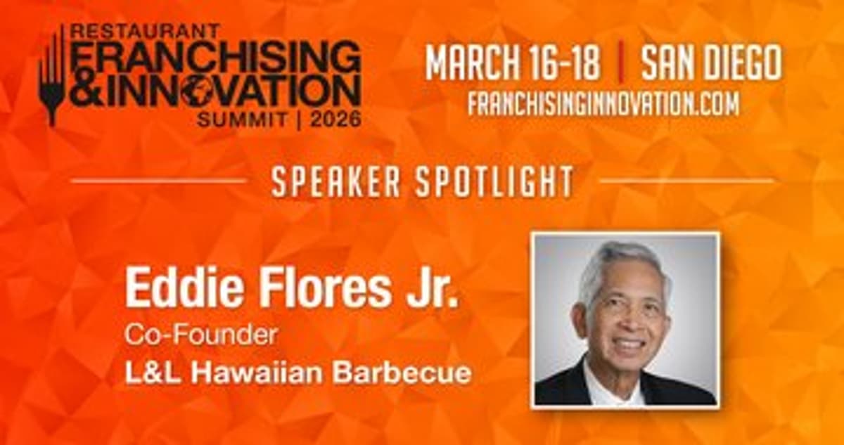 Speaker Spotlight: Eddie Flores, Co-Founder L&L Hawaiian Barbecue, Chairman of L&L Franchise, Inc.