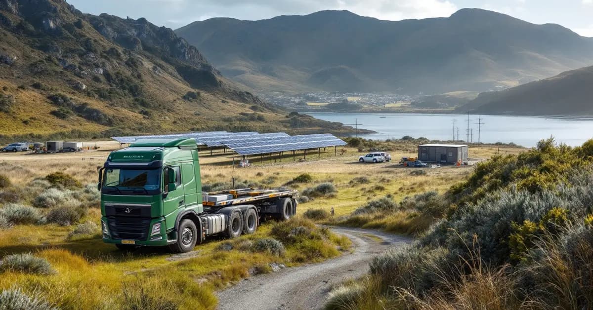 Solar And Battery Project Begins On Stewart Island To Cut Diesel Use And Power Costs