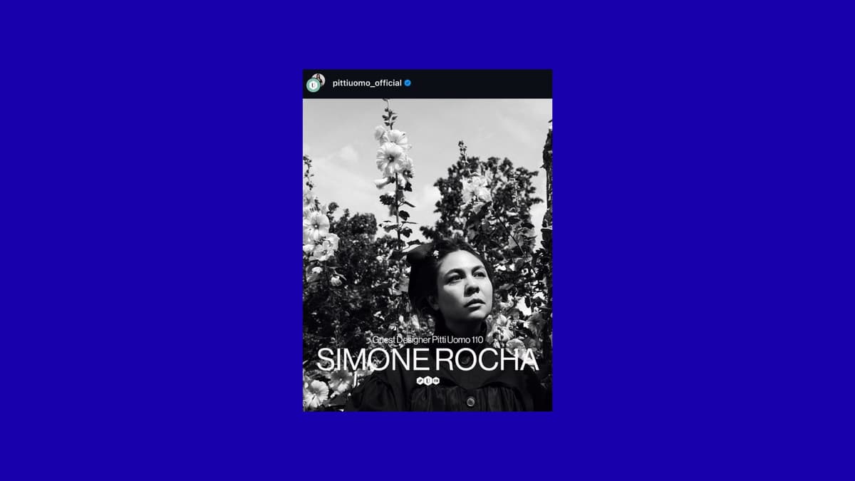 Simone Rocha Crashes Pitti Uomo With Her Menswear Debut