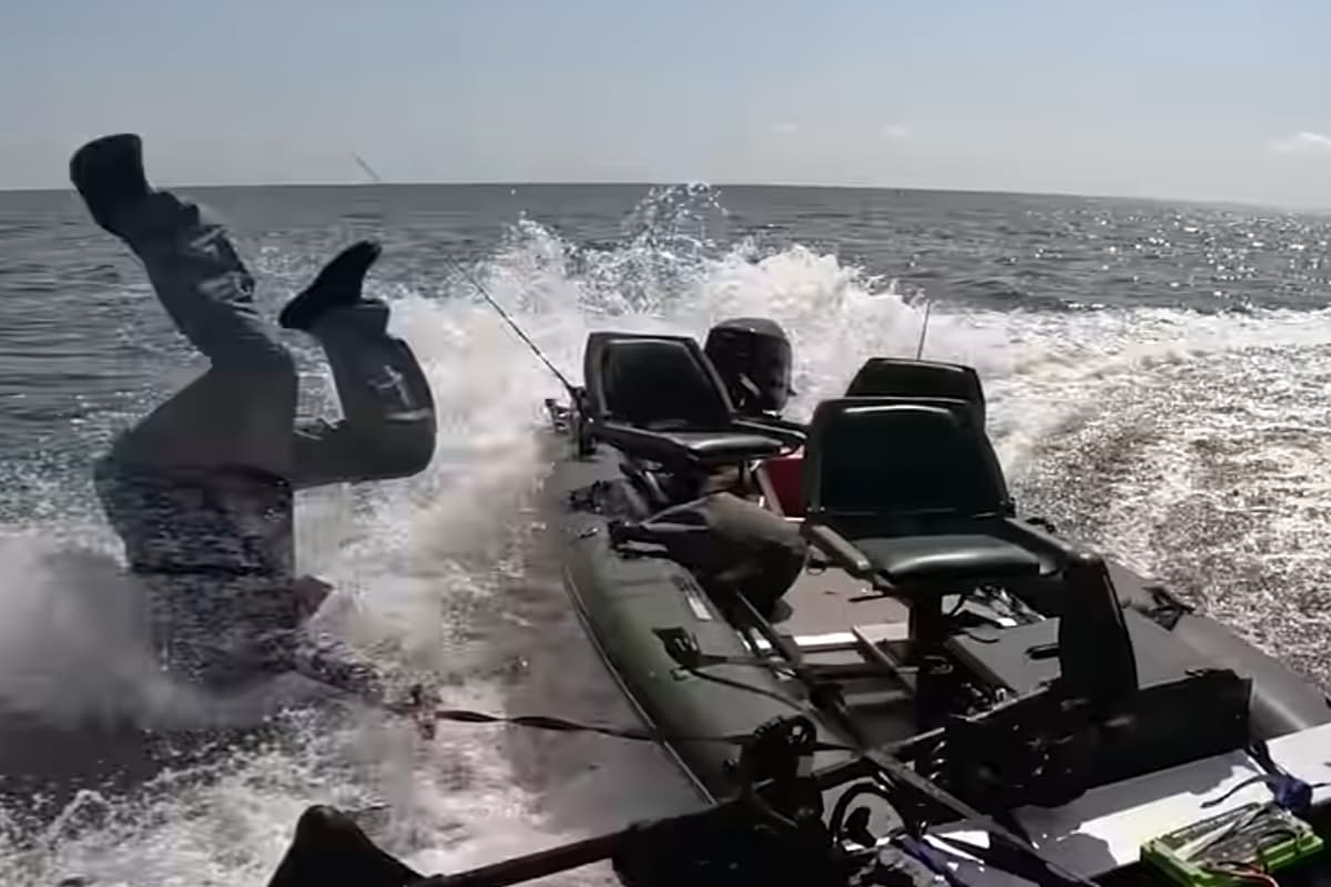 After Wipeout At 21 MPH, Angler Switches To Motorized Kayak