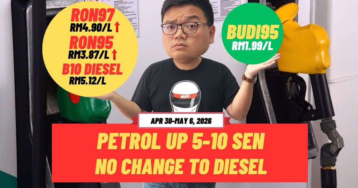 Malaysian Fuel Prices April 30-May 6, 2026 – RON95 up 10 Sen, RM3.97; RON97 to RM4.90; Diesel Unchanged