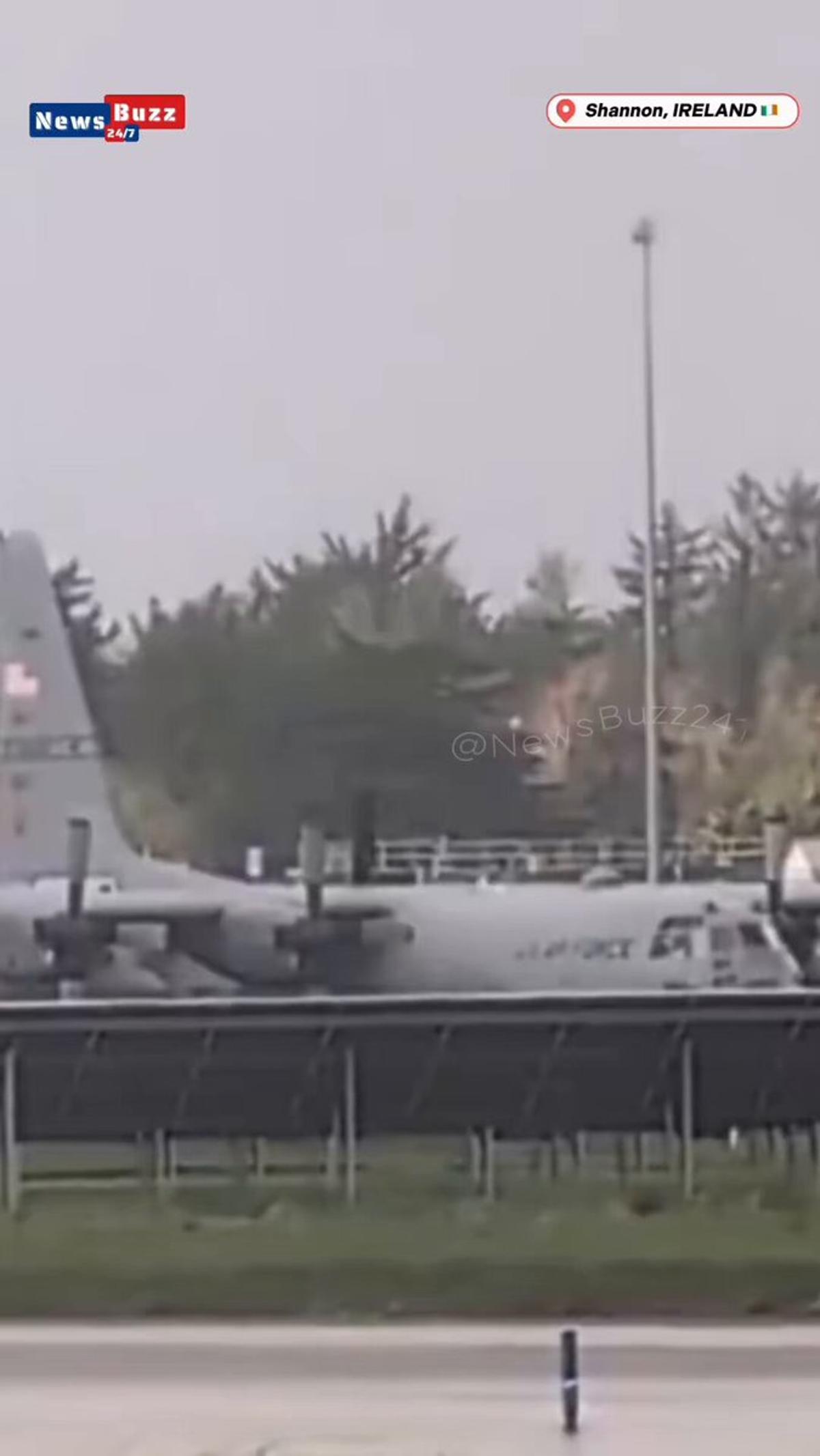 Irish Protester Confronts US Military Airport Refueling