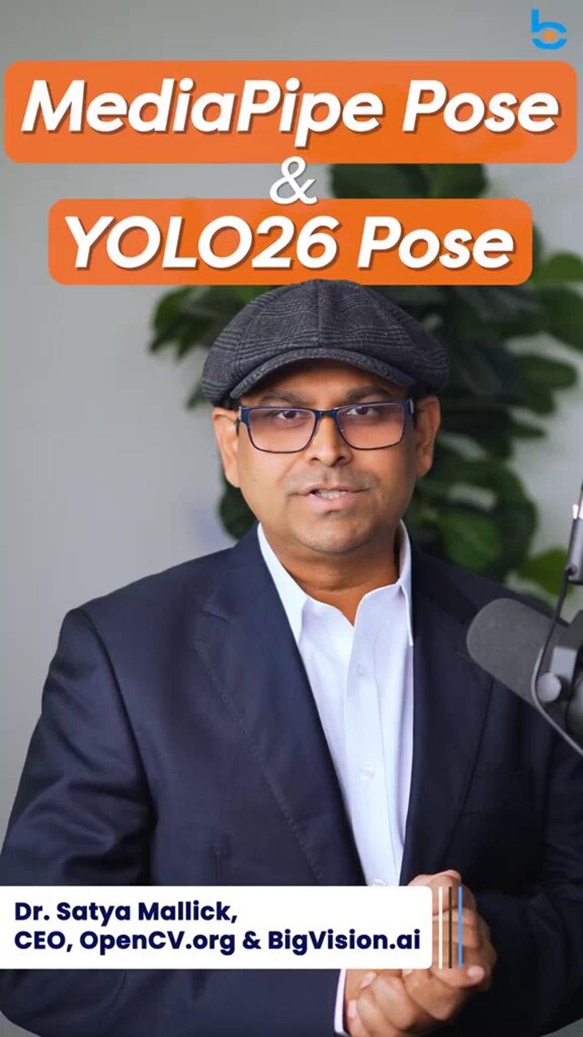 MediaPipe Gives 3D Single-Person, YOLOv26 Multi-Person 2D