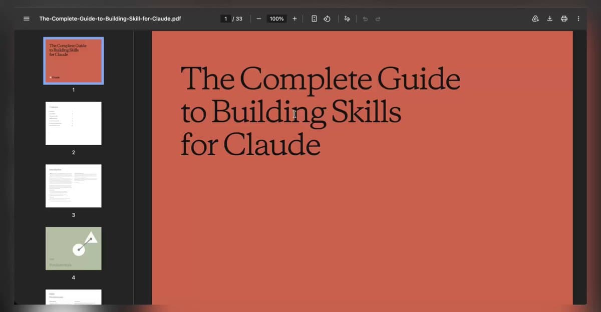 Anthropic Releases 33-Page Claude Skills Cheat Code