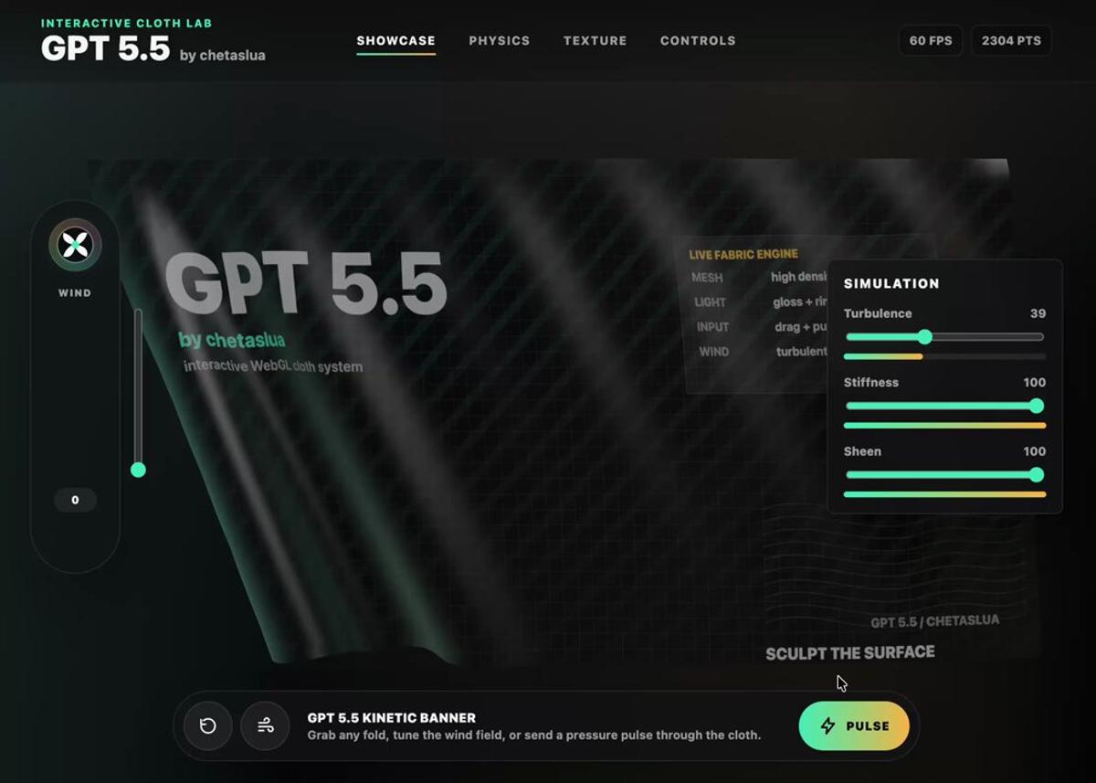 GPT‑5.5 Builds Full Physics Website in One Shot