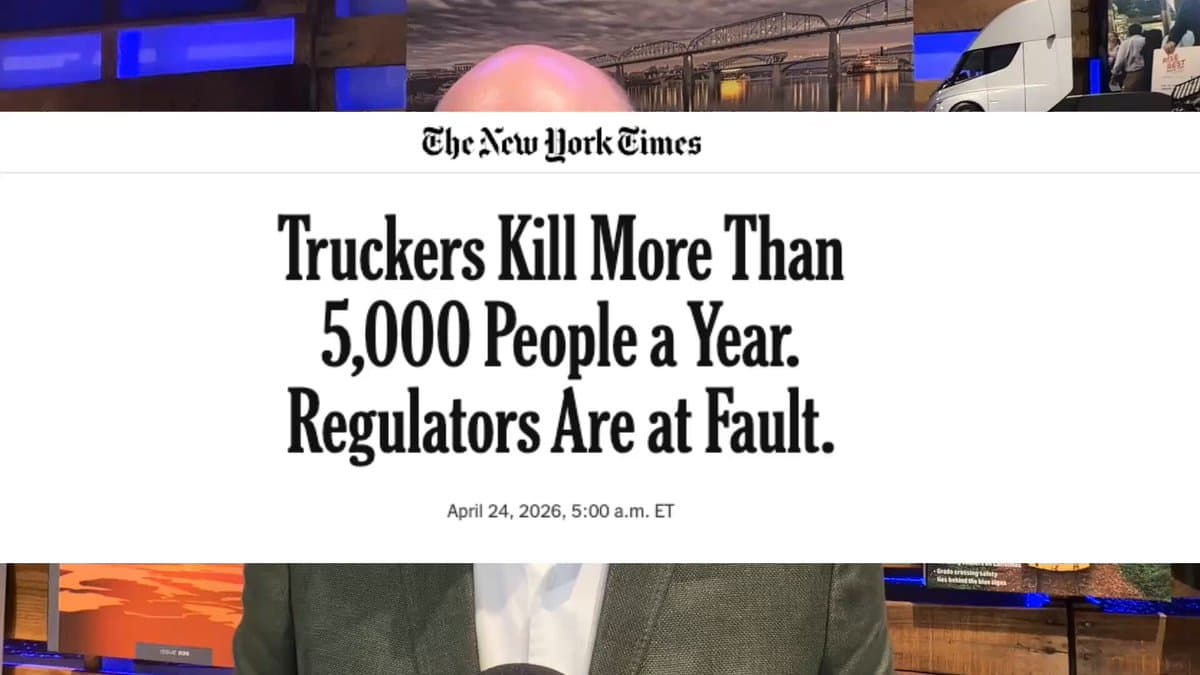 Deregulation Endangers Highways, Undermines Truckers' Livelihoods