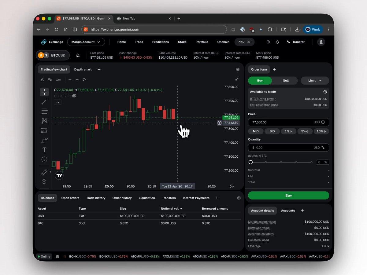Earn on BTC Moves Up or Down, 5x Leverage