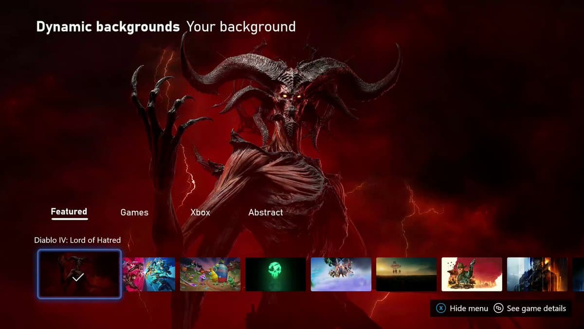 Xbox Launches Diablo IV Lord of Hatred Dynamic Background