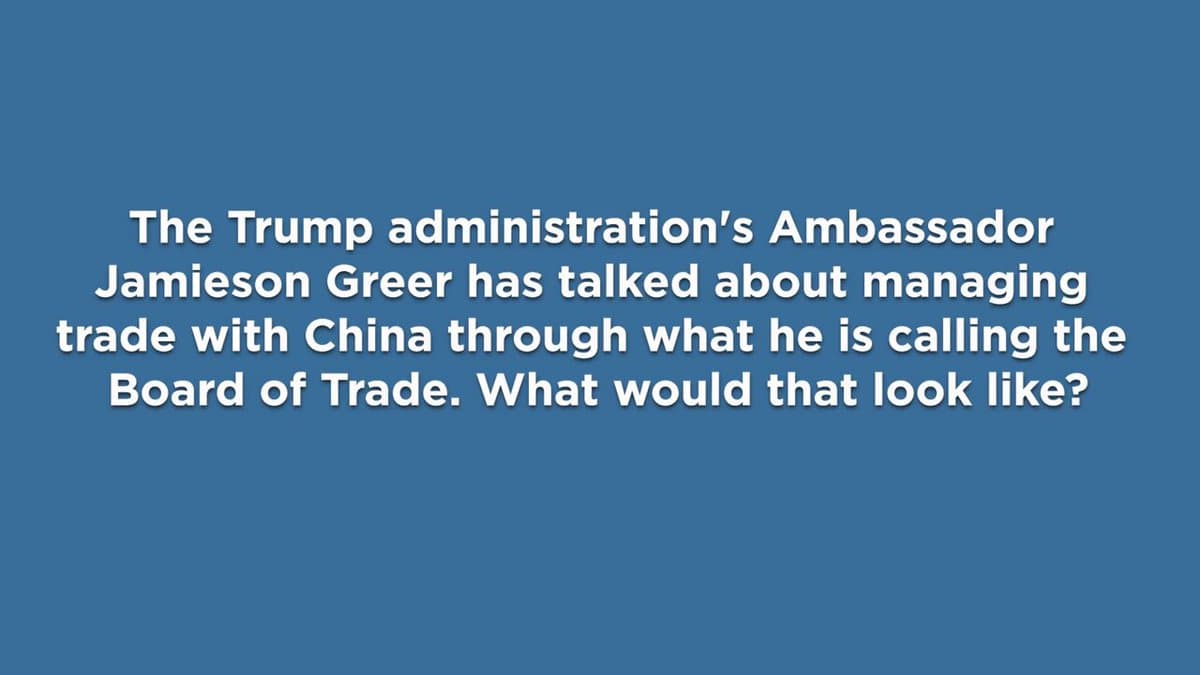 Trump Proposes US‑China Trade Board Ahead of Summit