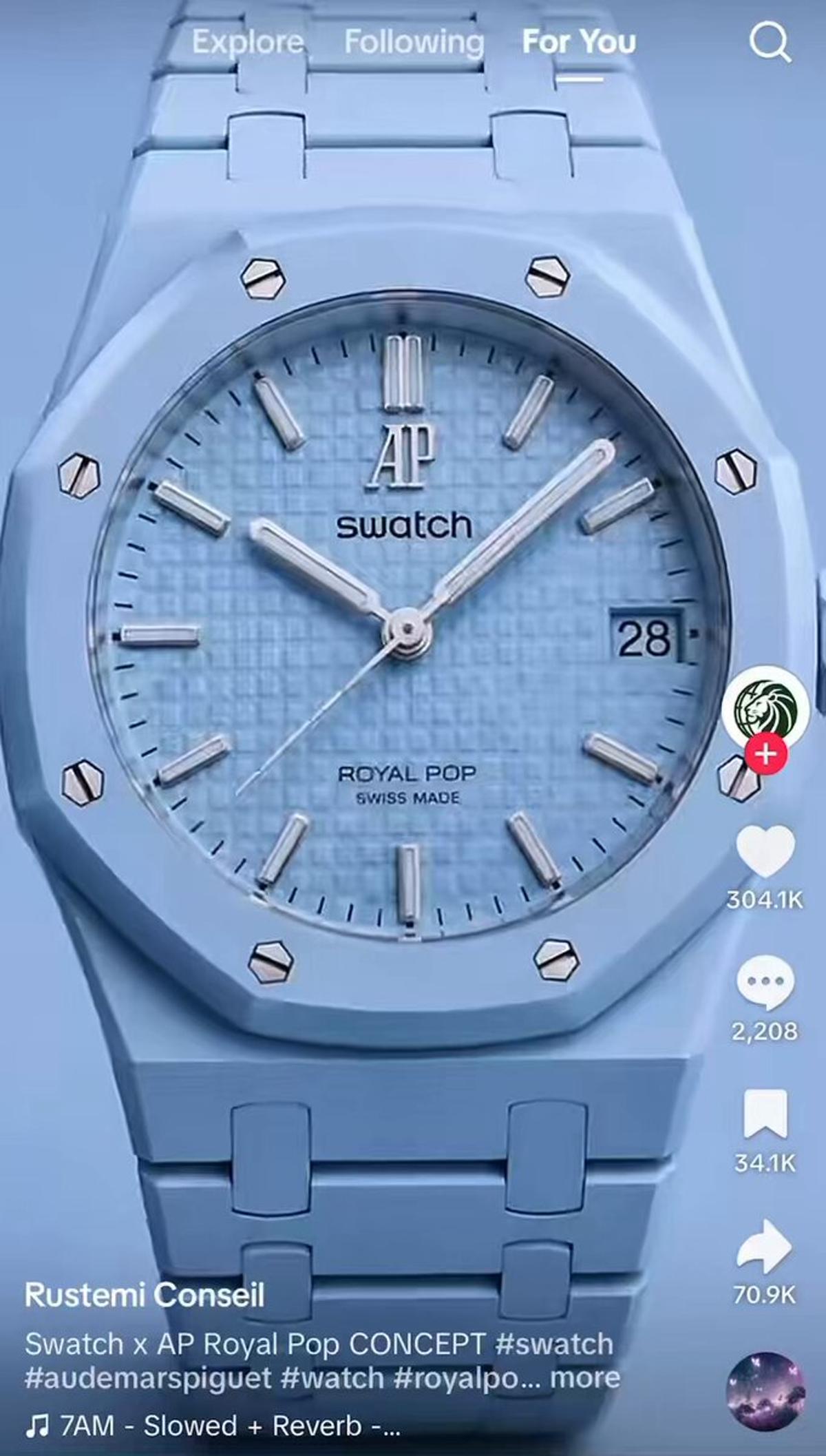 Innovative Pocket-Watch Lanyard Stands Out in AP×Swatch Collab