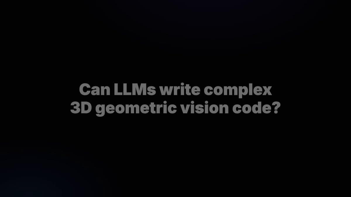 LLMs Still Falter at 3D Vision Scientific Coding