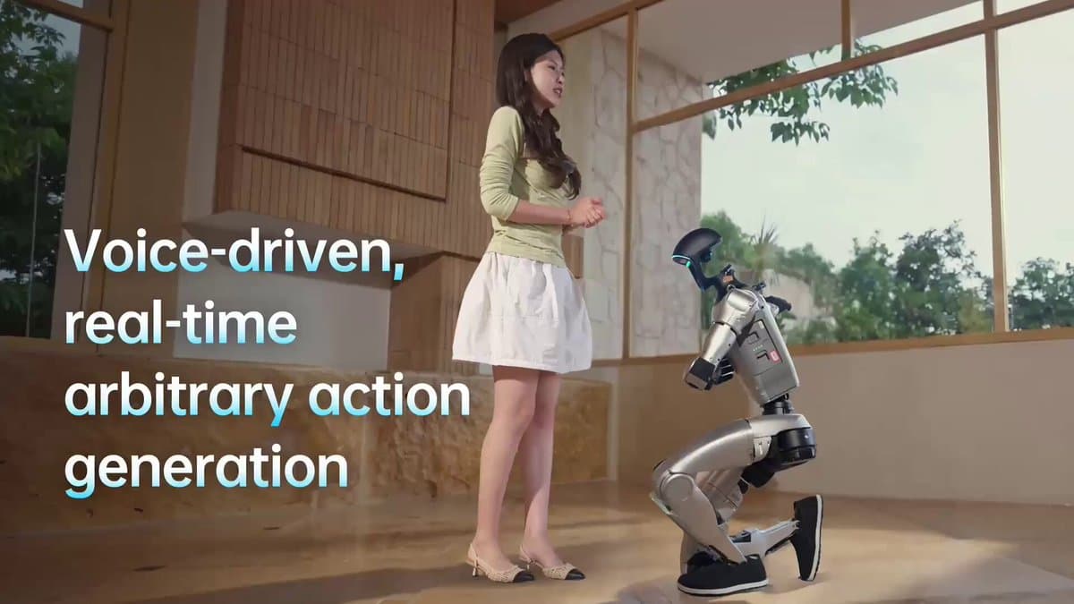 AI-Powered Robot Executes Voice Commands with Dynamic Movements