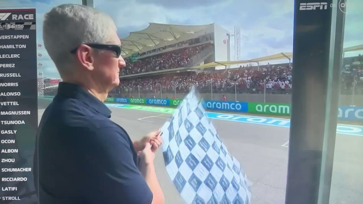 Tim Cook's Lackluster F1 Flag Hints at Retirement