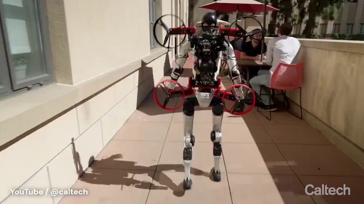 Hybrid Rescue Robot Combines Humanoid and Drone Capabilities