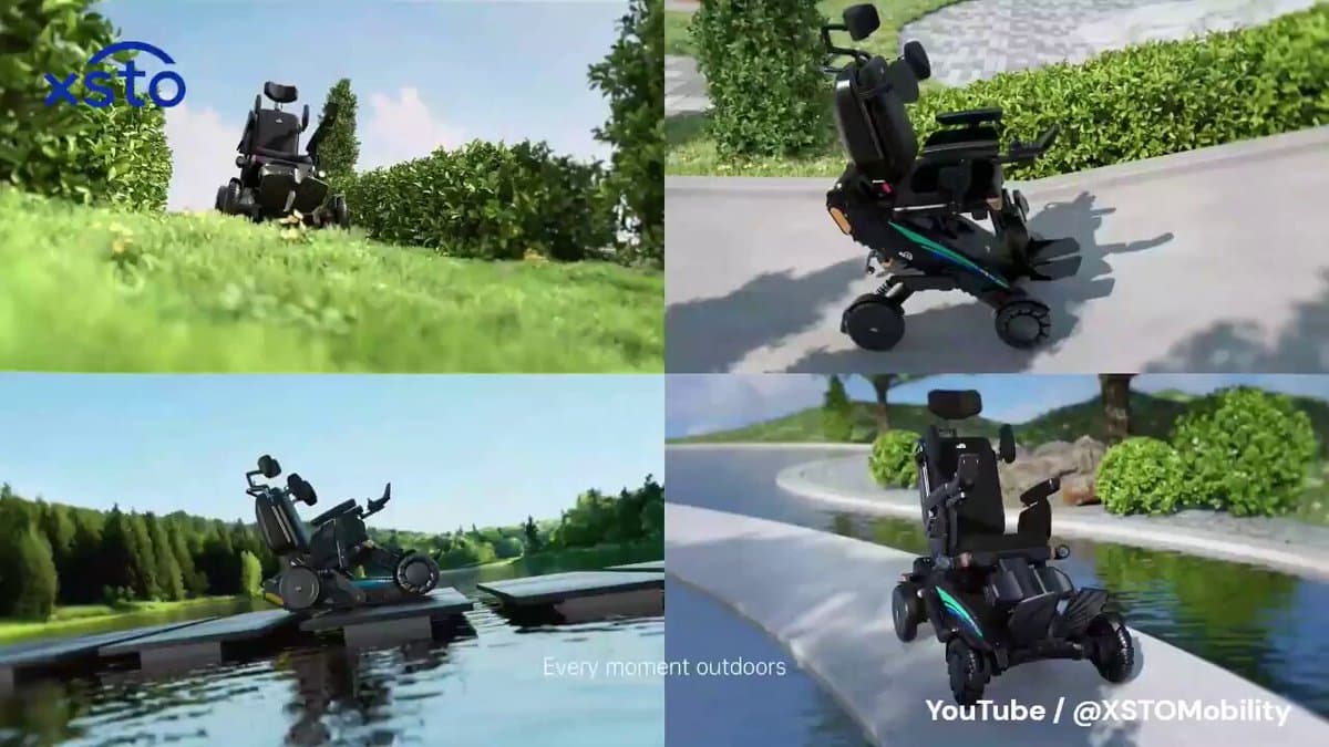 All‑Terrain Electric Wheelchair Glides Indoors, Climbs Stairs