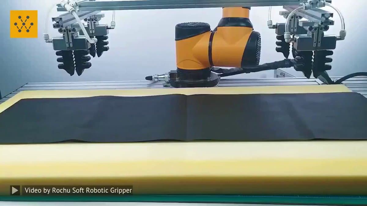 Soft Robotic Gripper Gently Separates Delicate Fabric Layers