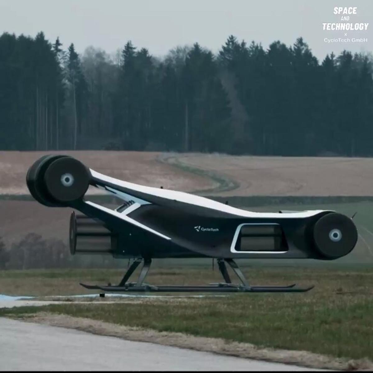 First Cyclorotor Aircraft Achieves Successful Takeoff