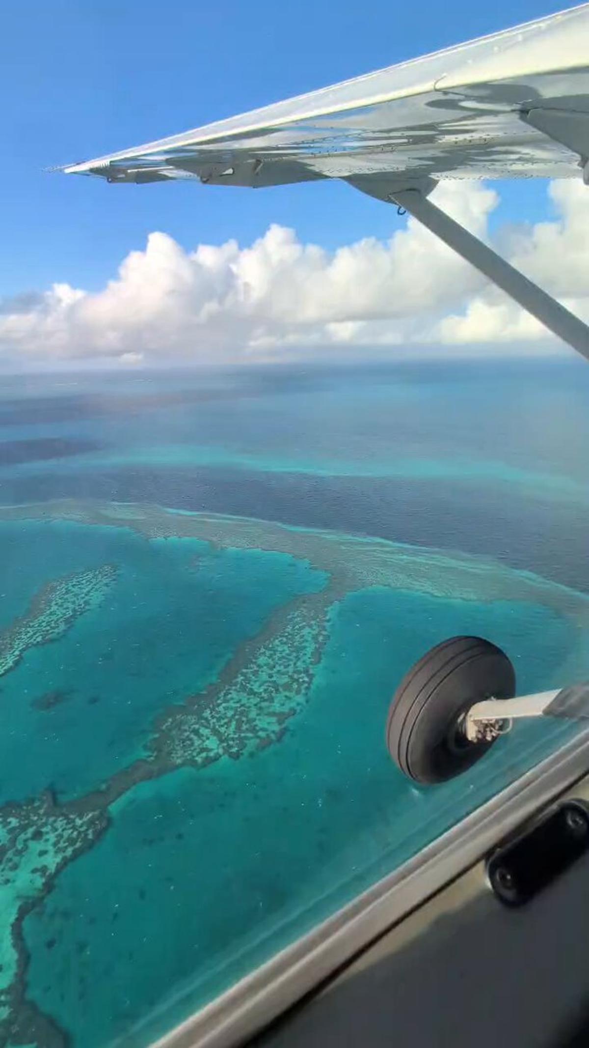 Aerial View Reveals Great Barrier Reef's Splendor