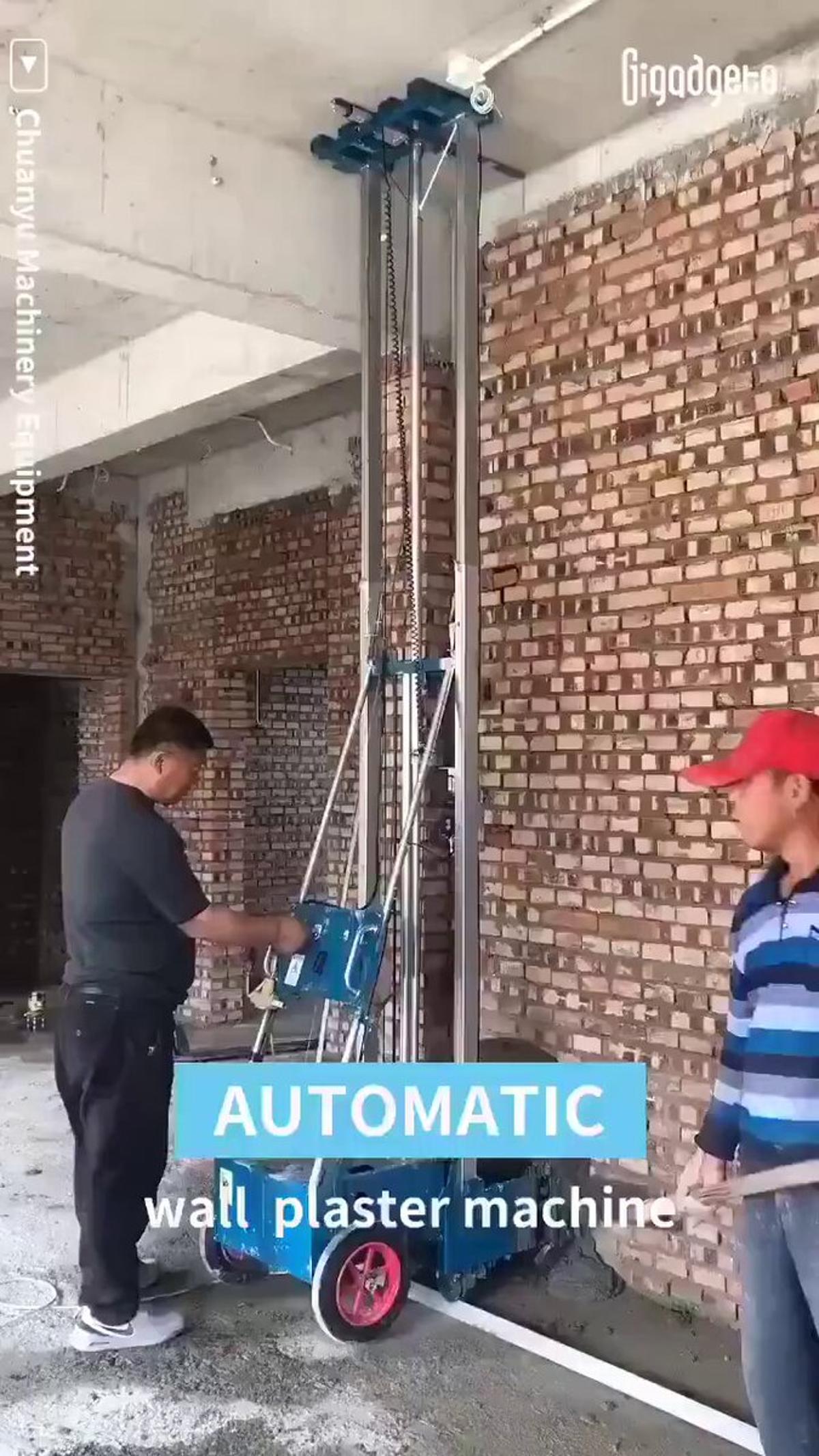 Robotic Plastering Machine Automates Wall Construction