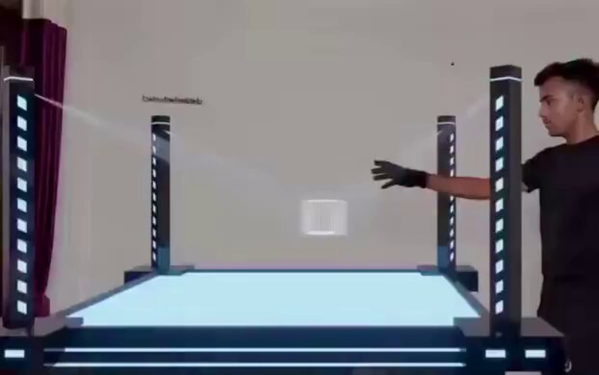 Gesture‑Controlled Desk Projects Interactive Holographic Displays