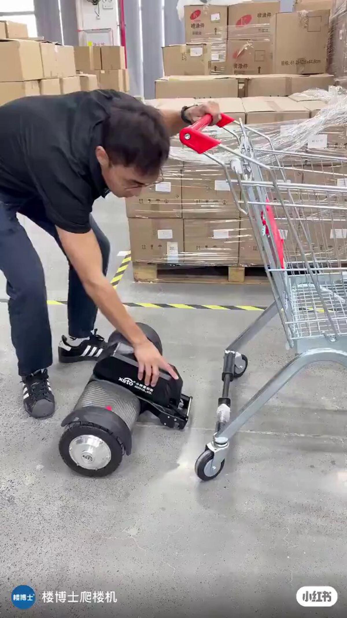 Chinese Cart Assistant Moves Using Simple Foot Tilt