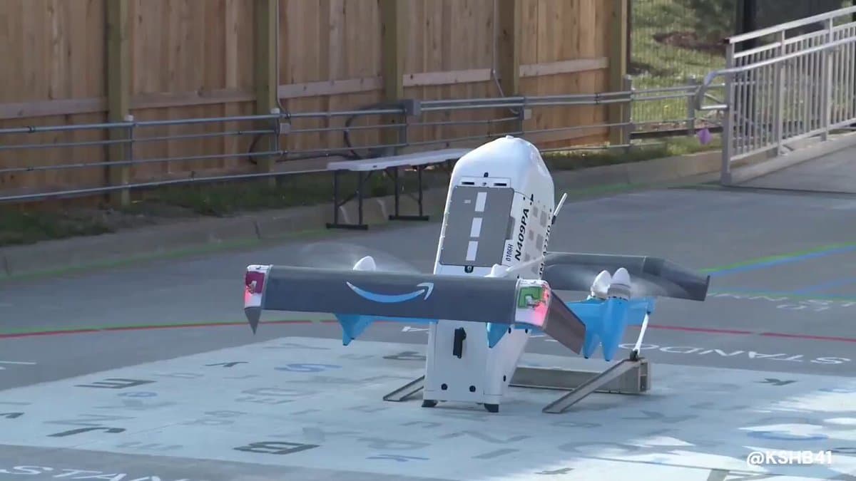 Amazon's Next-Gen Delivery Drones Fly Over Kansas City