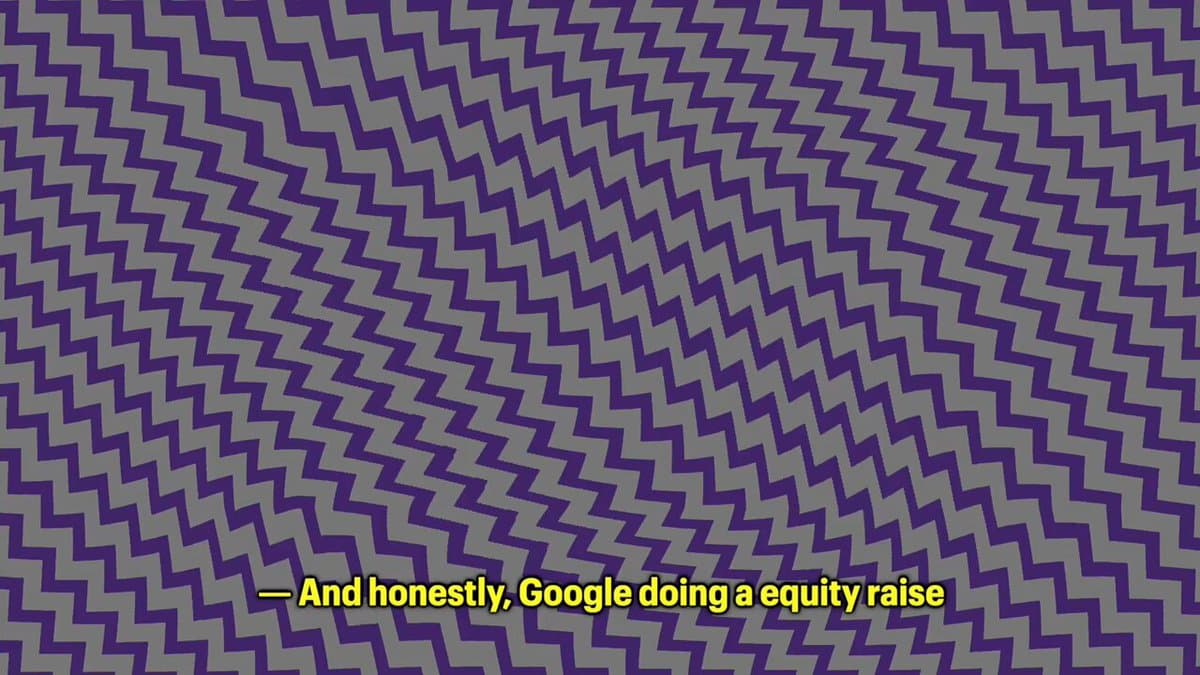 Google's Equity Raise May Signal Market Peak