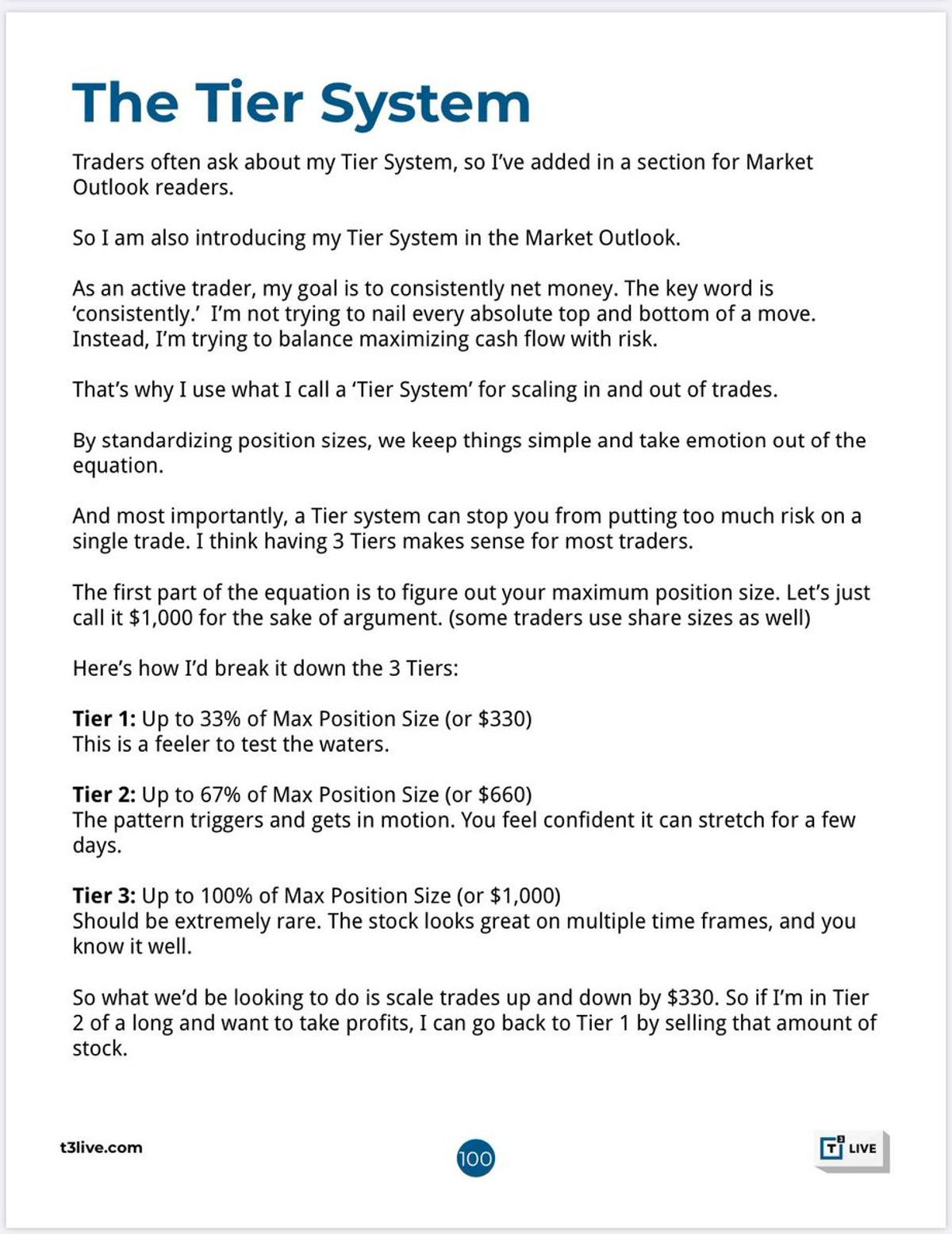 Free Trading Tools: Lessons, Cheat Sheet, Sizing Guide, Newsletter