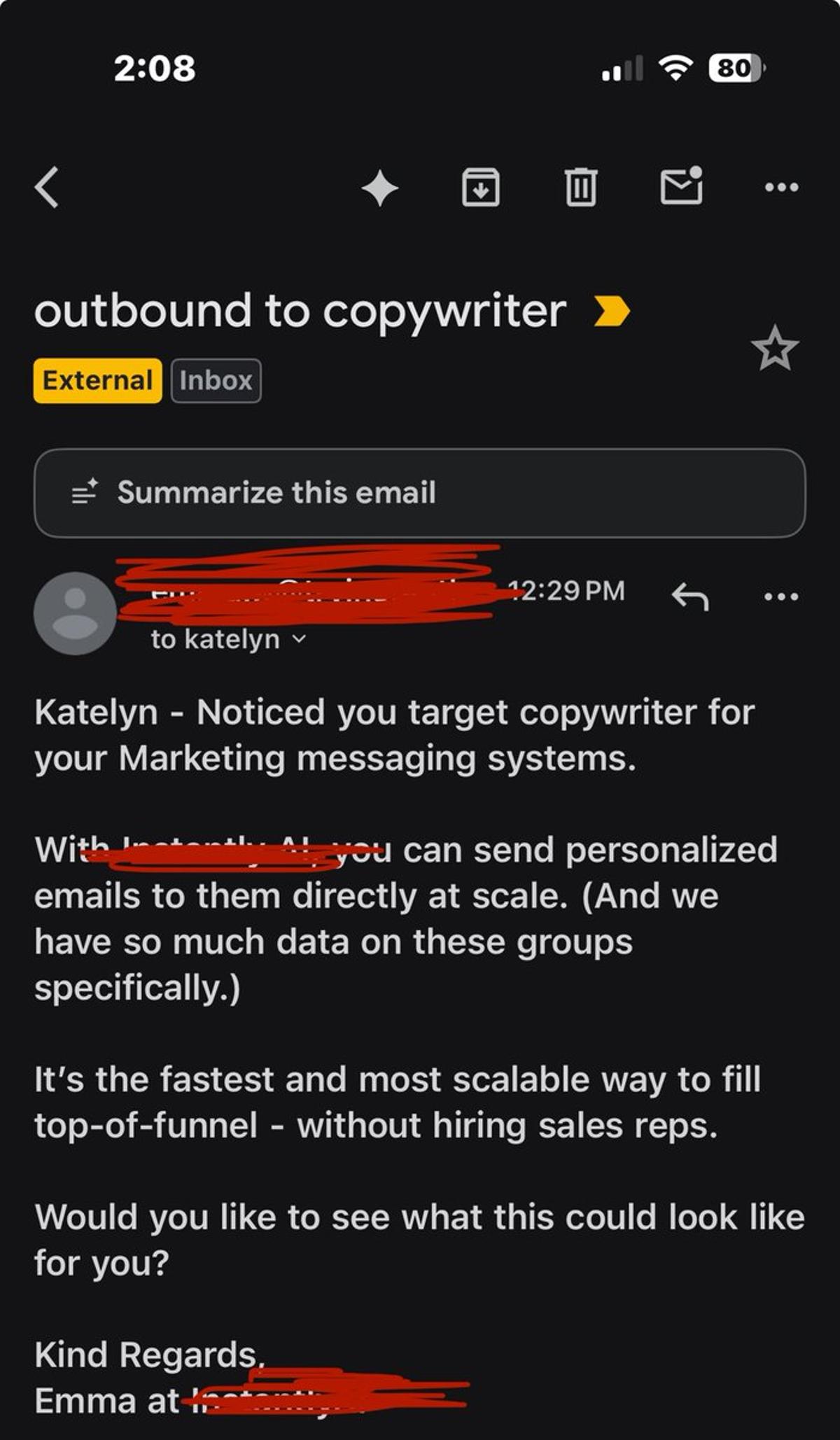 Personalized Outbound Emails Have Hit Rock‑bottom Quality
