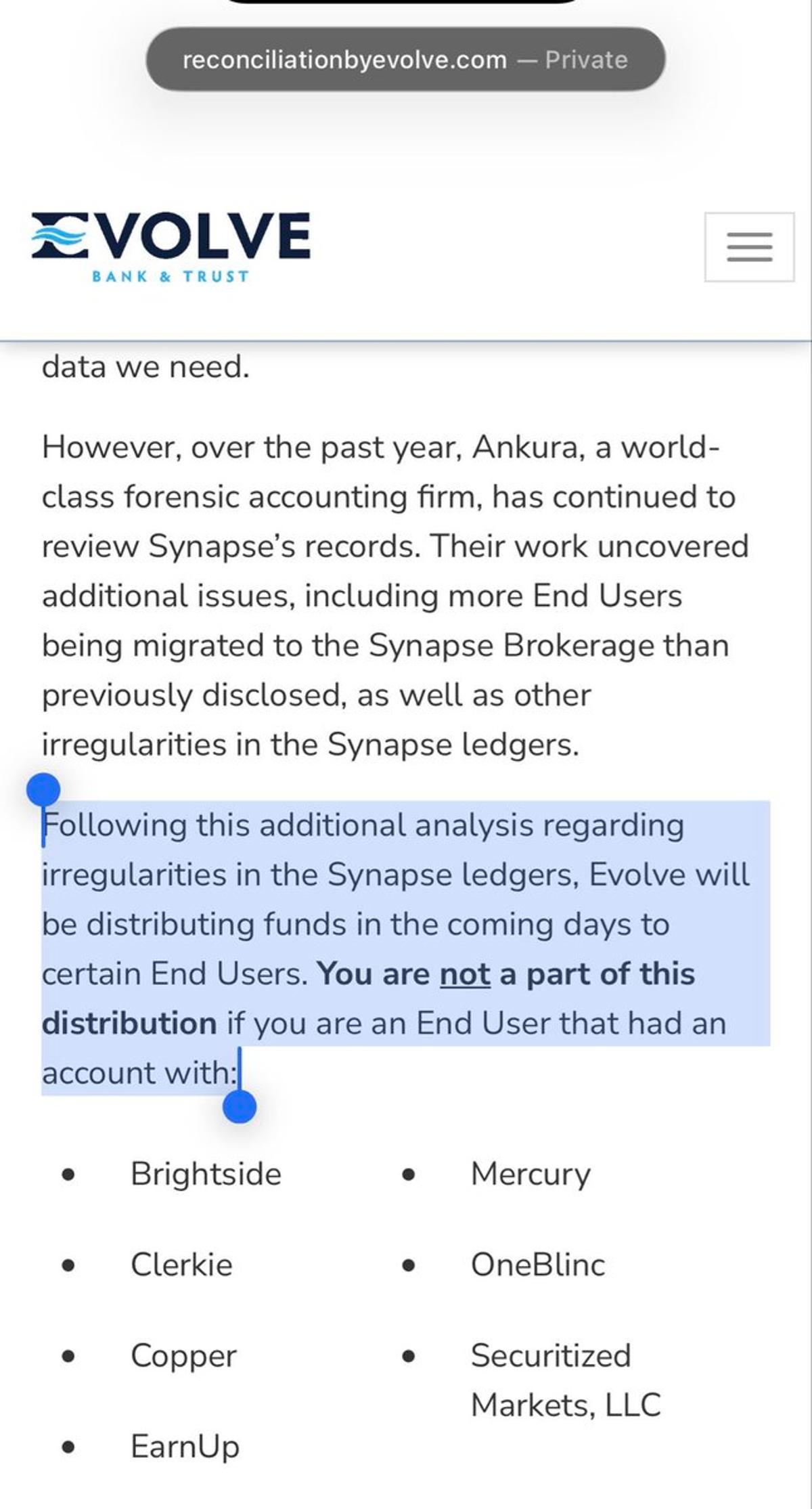 Evolve Finds Additional Funds After 600-Day Freeze