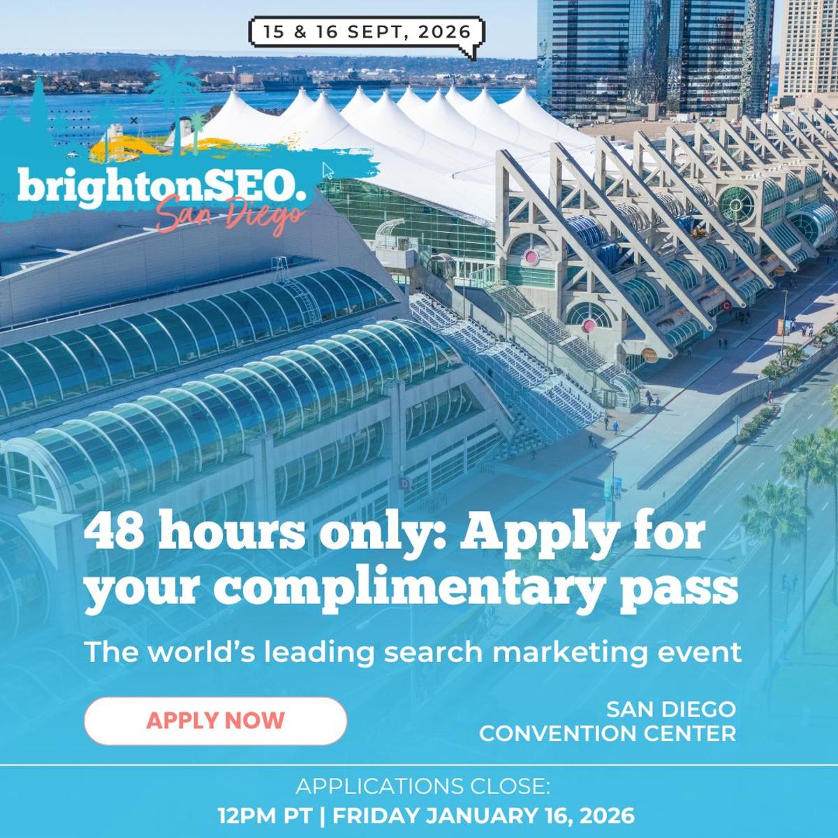 Last Chance: Free Brighton SEO US Day Pass