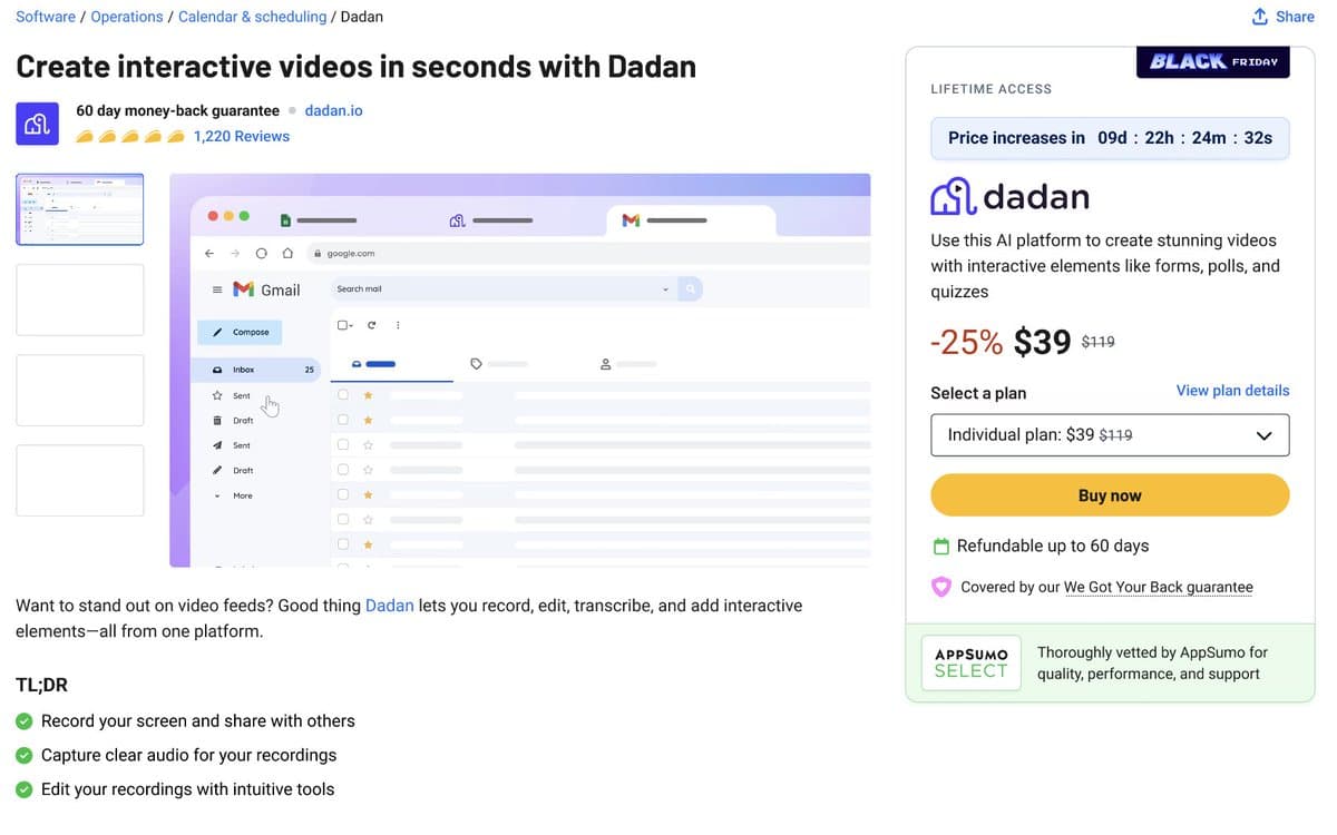 Seeking Feedback on New AppSumo Deal Page Design