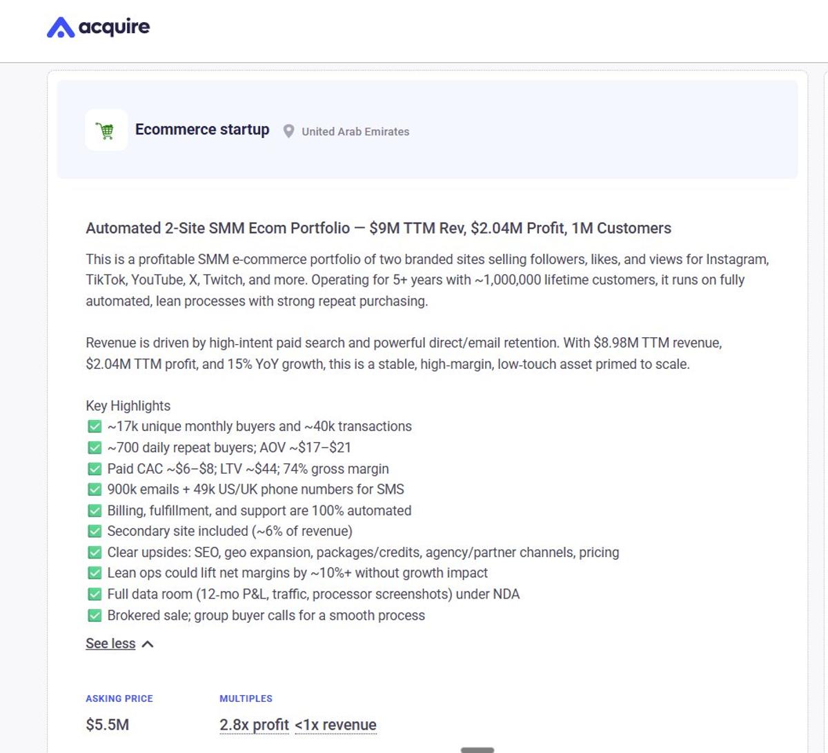 Automated $9M E‑commerce Portfolio Generates $2M Profit